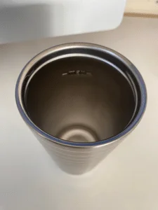 Photograph showing the inside of the nespresso touch travel mug